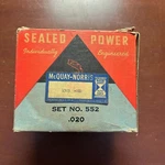 Mcquay-norris Sealed Power Set 552 Piston Rings 4503 .020 New Old Stock Complete. Fixed Price $37.49.