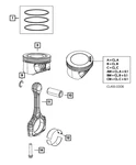 Genuine Mopar Piston Pin 4892960AB. Fixed Price $16.59.