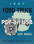 1957 Ford Truck Shop Manual Pdf On Usb Repair Service Pickup And Big. Fixed Price $36.00.