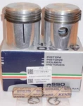 1957-1961 Fiat 500 Bianchina, Jolly, Nos New Piston Set 68.2MM, Asso Italy 02171. Fixed Price $139.00.