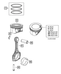 Genuine Mopar Piston Pin 4892960AB. Fixed Price $15.43.