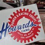 Original Large Vintage Water Decal Howards Cams Hot Rod Drag Racing Nhra Scta. Fixed Price $49.99.