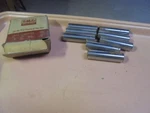 Vintage Box Of Eight Nos Ford Piston Pins 49T-6135-B. Fixed Price $39.95.