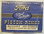 1937 1940 Ford V-8 60 Piston Rings .020 Oversize 82AS-6149-E Never Opened!. Fixed Price $30.50.