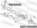 For Febest 1699-W463OS Front Axle Sealing Ring. Fixed Price $16.22.