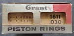 Grant 1611 .030 Piston Ring Set For Henry J Willys 134 Cylinder 3-1/8" Bore. Fixed Price $35.00.