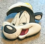 Vintage Pepe Le Pew Pin Rare Warner Bros Looney Tunes Face Wb 1997. Fixed Price $22.49.