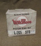 Nos Sealed Box Mcquay-norris Piston Ring Set L265 Std 1939-40 Pontiac. Fixed Price $29.99.