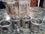4 Mack Pistons NOS--57GC376. (pins Of Them). Fixed Price $225.00.