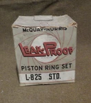 Nos Sealed Box Mcquay-norris Piston Ring Set L825 Std 1941-47 Ihc. Fixed Price $25.00.