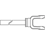 A-10003560-AI Yoke & Shaft Assembly 3/16" Square. Fixed Price $300.94.
