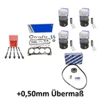 Piston Set + 0.50 Oversize Gasket For Vw Golf 1.6 93872620 027198012L. Fixed Price $383.58.