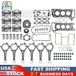 Engine Rebuild Kit Pistons Conrods Gasket Set For Jaguar Land Rover AJ126 3.0L. Fixed Price $413.96.