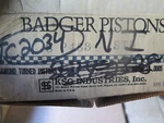 Badger P483 Std. Pistons Set Of 8. Fits: Pontiac V8 4.9L 1977-81 (17B1). Fixed Price $175.95.