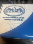 Eagle Forged 5140 5.70" I-beam Connecting RODS/8 Chevy Sb 305 350 383 Bushed. Fixed Price $325.00.