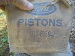 Vintage Lot Of 8 Nos Ford Pistons 01T-6110 .040 Oversize. Fixed Price $79.95.