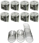 Sealed Power Flat Top Pistons+cast Rings For 1968-84 Chrysler Dodge 318 5.2L 030. Fixed Price $213.41.
