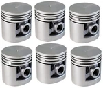 Pistons Flat Top SET/6 Cast Rings 1941-1953 Chevy 216 6-CYL Car+truck Std Bore. Fixed Price $335.82.