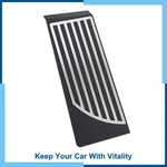 1PC Automatic/manual Footrest Pedals Cover For Alfa Romeo Stelvio Silver Tone. Fixed Price $26.78.