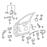 Ford Excursion 00-05 5C3Z2522134A Front Right Door Lock Operating Rod. Fixed Price $10.93.