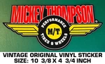 Mickey Thompson Performance Tires & Wheels-vintage Original Vinyl Decal Sticker. Fixed Price $10.11.