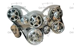Ford Fe Engine 390 427 428 Polished Serpentine Pulley & Bracket Kit. Fixed Price $580.00.