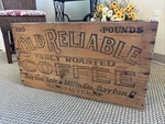 Xl Vintage Wooden Crate Old Reliable Coffee Dayton Spice Mills Ohio Box 100. Fixed Price $399.99.