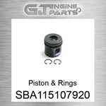 SBA115107920 (1964103 2337232) Piston & Rings Reliance Power (new Aftermarket). Fixed Price $69.26.