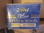1932 33 34 35 36 37 38 39 40 42 44 46 Ford V8 95 Hp Engine Piston Ring Set .060. Fixed Price $100.00.