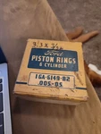 Ford Piston Rings Cylinder 1GA - 6149 B2 .005 0.5 New Old Stock Full Set. Fixed Price $16.00.