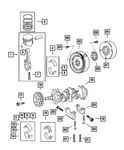 Genuine Mopar Connecting Rod Bearing Package 4626659AD. Fixed Price $20.60.