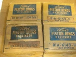 Vintage V8 Ford Advertising Piston Rings Box 81A-6149-H 81A-6149-D 85HP Engine. Fixed Price $93.95.