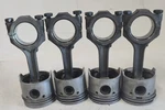 1971 Fiat 850 Pistons With Connecting Rods Rings 20MM Pins Standard Size BARN#14. Fixed Price $179.99.