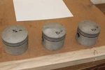 Flathead V8 Mercury Stroker Pistons, Jahns 192X, 3/8" Bore, 3/16 Lc. Fixed Price $40.00.