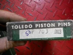 Toledo Piston Pin Set SP703 .003 5PC #9531. Fixed Price $19.95.