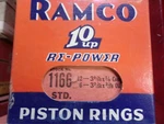 Ramco Piston Rings Set Stock No. 1166 Std #9563. Fixed Price $24.95.