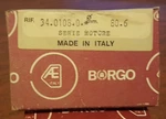 Fiat 124 Sport 1400 / 1600 Piston Ring Set 80.6MM Borgo 34.0108.0 (0.6 Oversize). Fixed Price $103.54.