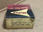 Mopar 1311175 Left Front Tie Rod End Package -- Nos Oem Sealed Original Box. Fixed Price $45.00.