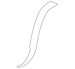 Genuine Volkswagen Wheel Opening Molding 5N0-854-970-F-9B9. Fixed Price $224.68.