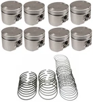 Pistons Flat Top SET/8+MOLY Rings For 1957-1967 Dodge Plymouth 318 Poly 030 Bore. Fixed Price $621.20.