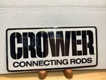 Engine Connecting Rods Crower B93017B-8 Sticker Vintage Decal. Fixed Price $10.00.