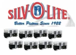 Silvolite Flat Top Pistons SET/8 W/floating Pin Chevy Pontiac 5.7L LS1 LS6 Std. Fixed Price $253.92.
