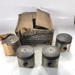 1937-1940 Chevrolet D19 6 Cylinder Pistons .010 Oversize Nors. Fixed Price $150.00.