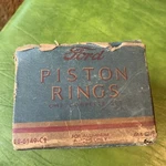 Vintage Ford V-8 18-6149 .015 Oversize Set Aluminum Pistons. Fixed Price $77.00.