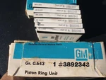 Nos Gm 3892343 Piston Rings 1966-1971 Chevy All Cylinder 1/16" Standard Std. Fixed Price $20.00.