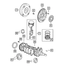 Genuine Mopar Connecting Rod Bolt 6508307AA. Fixed Price $5.63.
