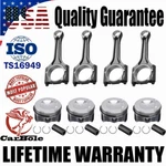 4X Connecting Rod+piston Ring Kit Fits For Volkswagen Audi Engine A4 Q5 Vw 2.0T. Fixed Price $169.95.