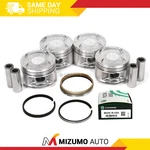Pistons W/ Rings Fit 90-01 Acura Integra Rs 1.8L Sohc B18A1 B18B1. Fixed Price $129.95.
