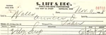 1938 S. Liff & Bro Cleveland Ohio Mens Boys Furnishings Billhead Invoice Z1002. Fixed Price $7.83.