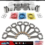 Piston Std Connecting Rod Set For 99-04 Chevrolet Gmc 5.3L V8 Ohv LM4 L59. Fixed Price $325.95.
